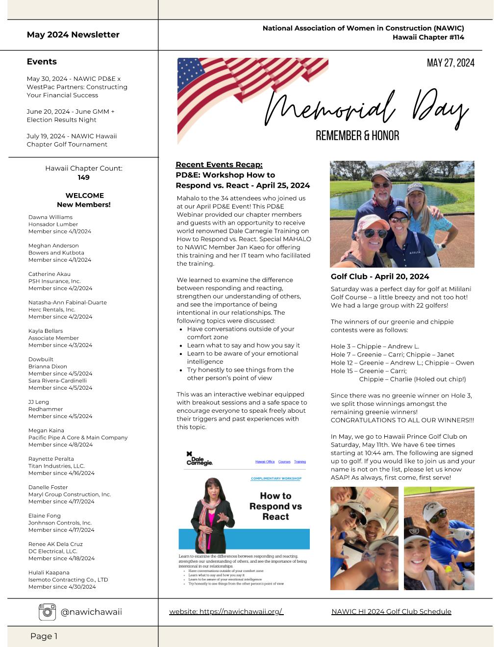 MAY24 Newsletter